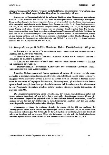 Giurisprudenza comparata di diritto corporativo sindacale e del lavoro