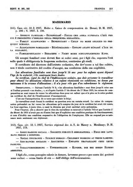 Giurisprudenza comparata di diritto corporativo sindacale e del lavoro