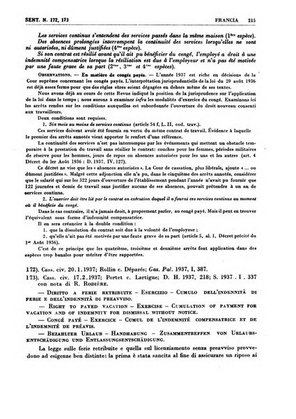 Giurisprudenza comparata di diritto corporativo sindacale e del lavoro