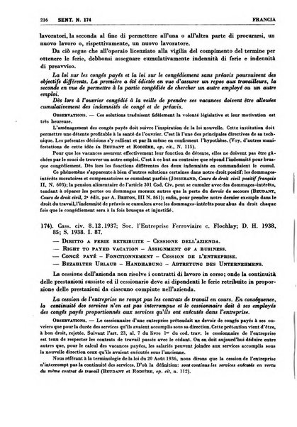 Giurisprudenza comparata di diritto corporativo sindacale e del lavoro