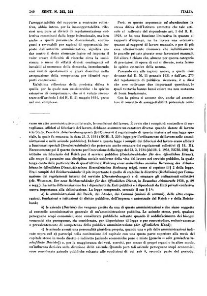 Giurisprudenza comparata di diritto corporativo sindacale e del lavoro