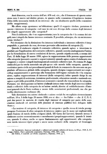 Giurisprudenza comparata di diritto corporativo sindacale e del lavoro