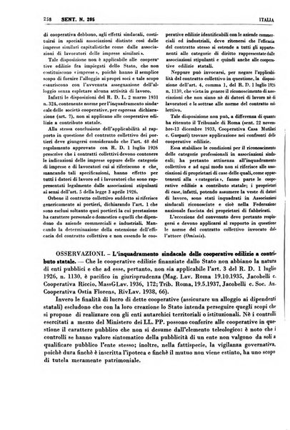 Giurisprudenza comparata di diritto corporativo sindacale e del lavoro