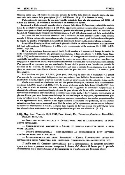 Giurisprudenza comparata di diritto corporativo sindacale e del lavoro