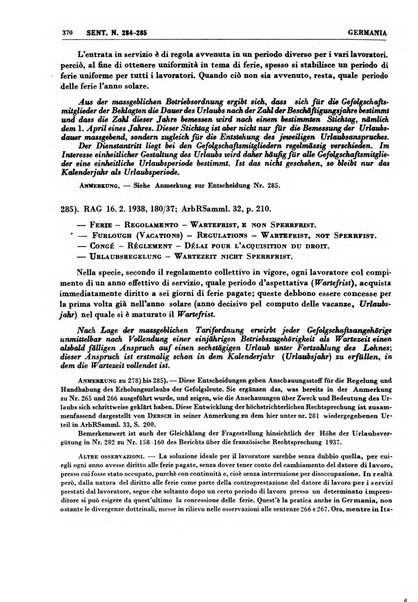 Giurisprudenza comparata di diritto corporativo sindacale e del lavoro