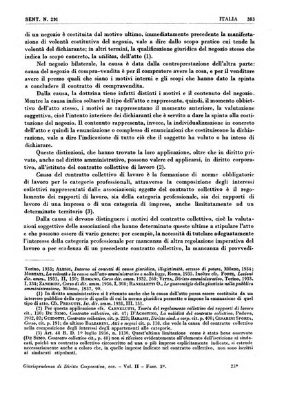 Giurisprudenza comparata di diritto corporativo sindacale e del lavoro