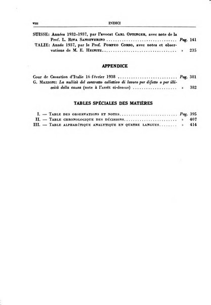 Giurisprudenza comparata di diritto corporativo sindacale e del lavoro