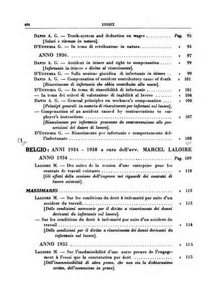 Giurisprudenza comparata di diritto corporativo sindacale e del lavoro