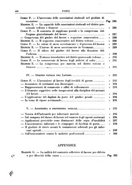 Giurisprudenza comparata di diritto corporativo sindacale e del lavoro