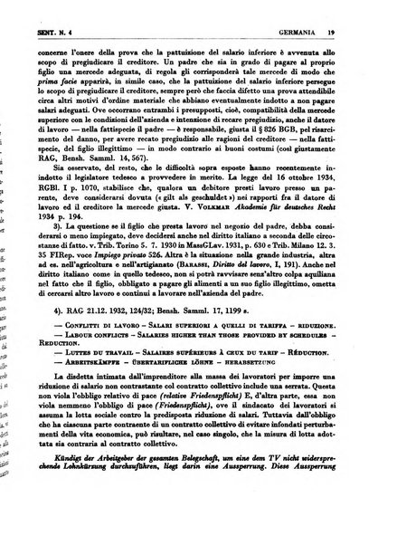 Giurisprudenza comparata di diritto corporativo sindacale e del lavoro