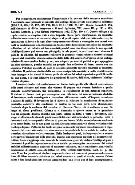 Giurisprudenza comparata di diritto corporativo sindacale e del lavoro