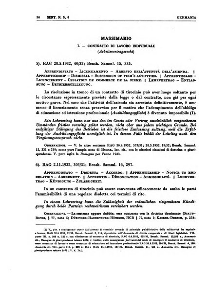 Giurisprudenza comparata di diritto corporativo sindacale e del lavoro