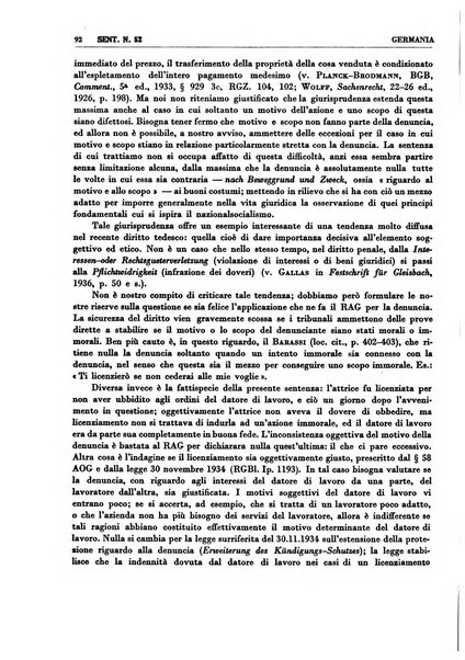 Giurisprudenza comparata di diritto corporativo sindacale e del lavoro