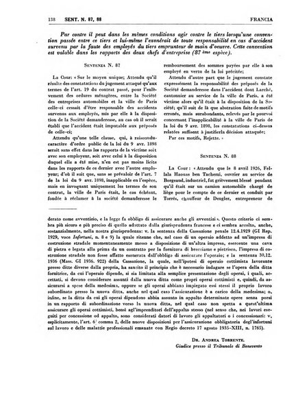 Giurisprudenza comparata di diritto corporativo sindacale e del lavoro