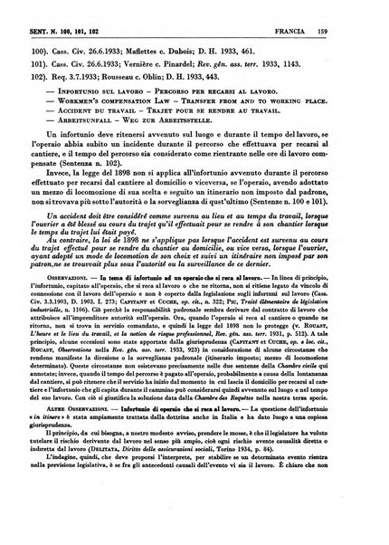 Giurisprudenza comparata di diritto corporativo sindacale e del lavoro