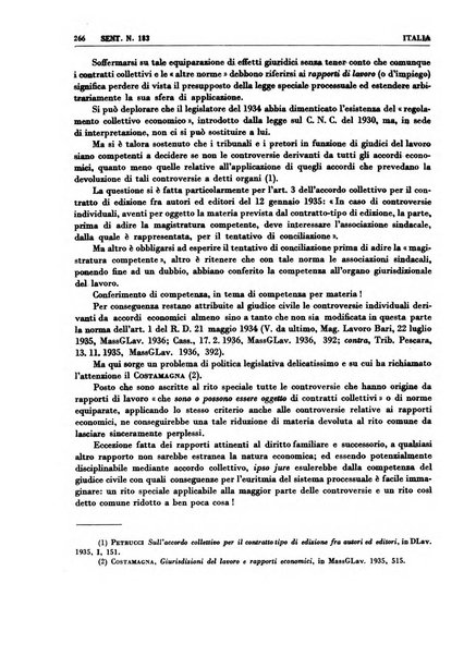 Giurisprudenza comparata di diritto corporativo sindacale e del lavoro