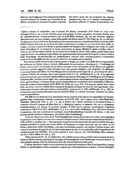 Giurisprudenza comparata di diritto corporativo sindacale e del lavoro