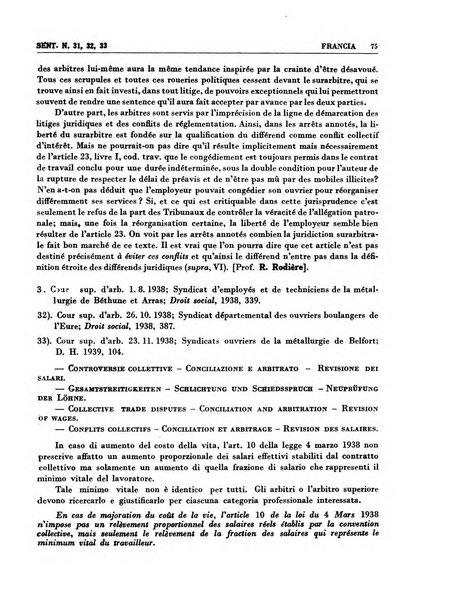 Giurisprudenza comparata di diritto corporativo sindacale e del lavoro