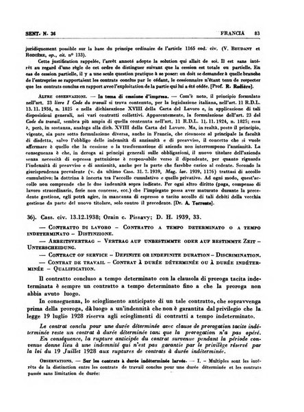 Giurisprudenza comparata di diritto corporativo sindacale e del lavoro