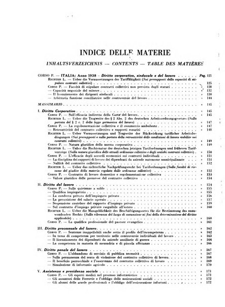 Giurisprudenza comparata di diritto corporativo sindacale e del lavoro