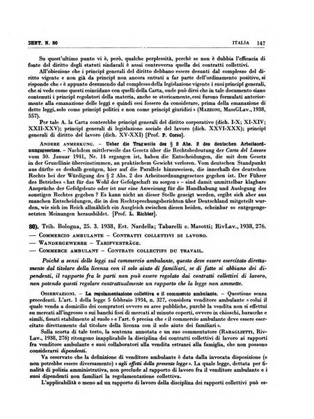 Giurisprudenza comparata di diritto corporativo sindacale e del lavoro