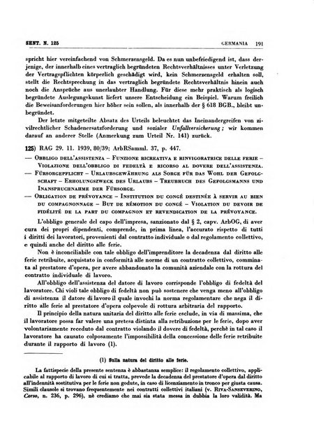 Giurisprudenza comparata di diritto corporativo sindacale e del lavoro