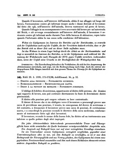 Giurisprudenza comparata di diritto corporativo sindacale e del lavoro