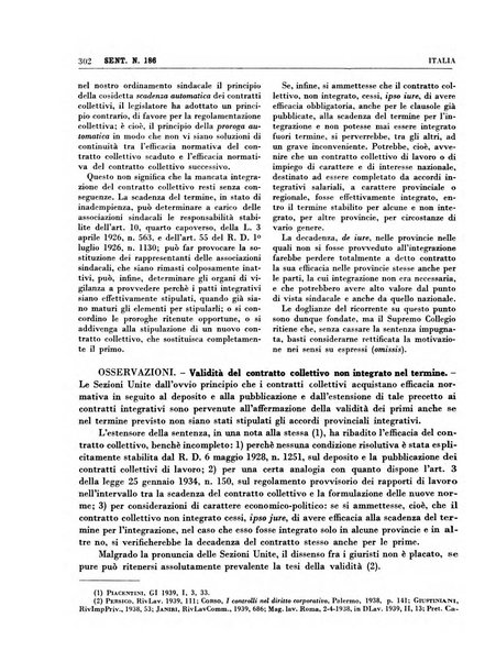 Giurisprudenza comparata di diritto corporativo sindacale e del lavoro