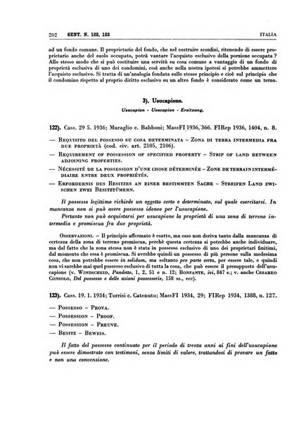 Giurisprudenza comparata di diritto civile con cenni di legislazione e bibliografia internazionale