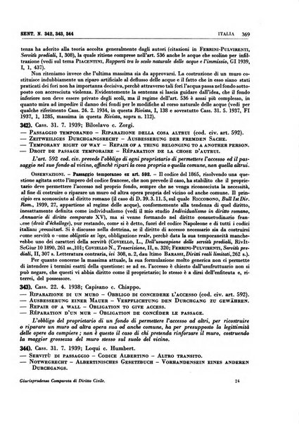 Giurisprudenza comparata di diritto civile con cenni di legislazione e bibliografia internazionale