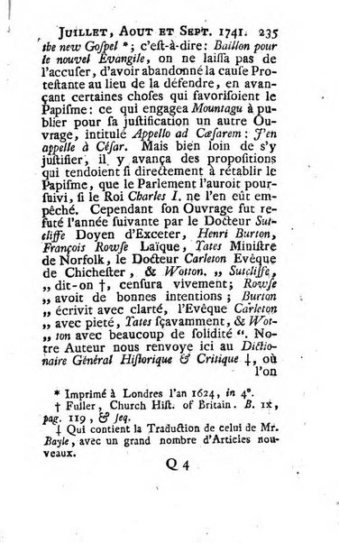 Bibliotheque britannique ou histoire des ouvrages des savans de la Grande Bretagne