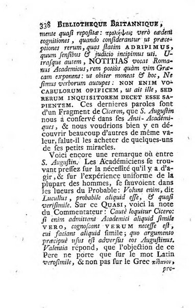 Bibliotheque britannique ou histoire des ouvrages des savans de la Grande Bretagne