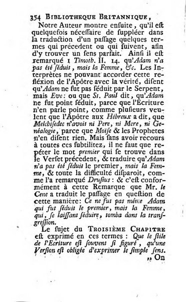 Bibliotheque britannique ou histoire des ouvrages des savans de la Grande Bretagne