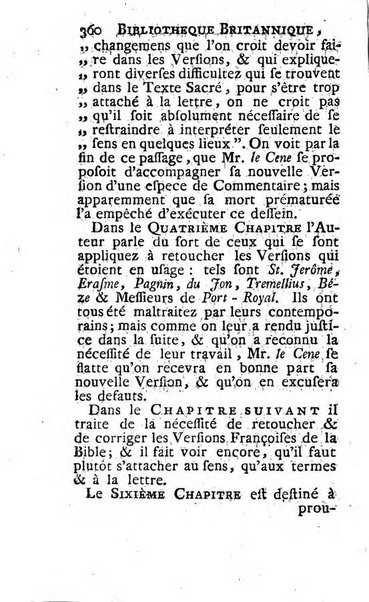 Bibliotheque britannique ou histoire des ouvrages des savans de la Grande Bretagne