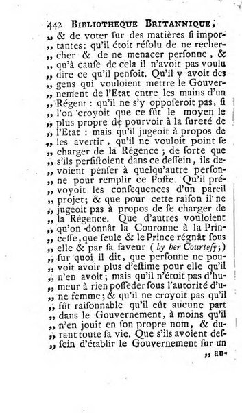 Bibliotheque britannique ou histoire des ouvrages des savans de la Grande Bretagne