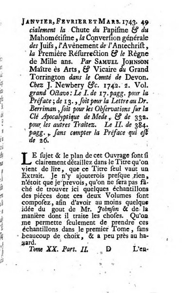 Bibliotheque britannique ou histoire des ouvrages des savans de la Grande Bretagne