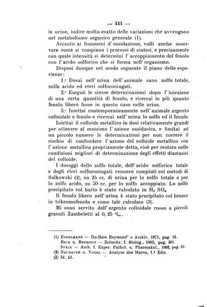 Archivio di farmacologia sperimentale e scienze affini