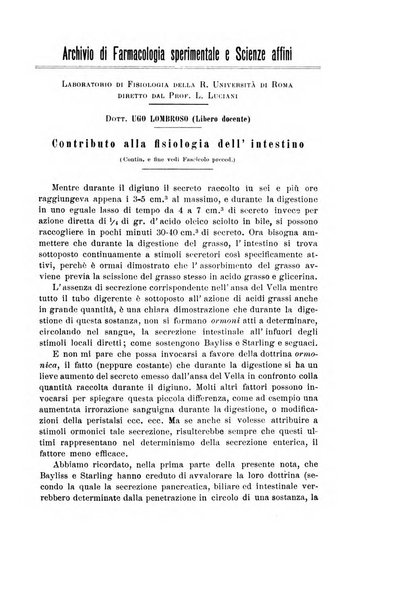 Archivio di farmacologia sperimentale e scienze affini