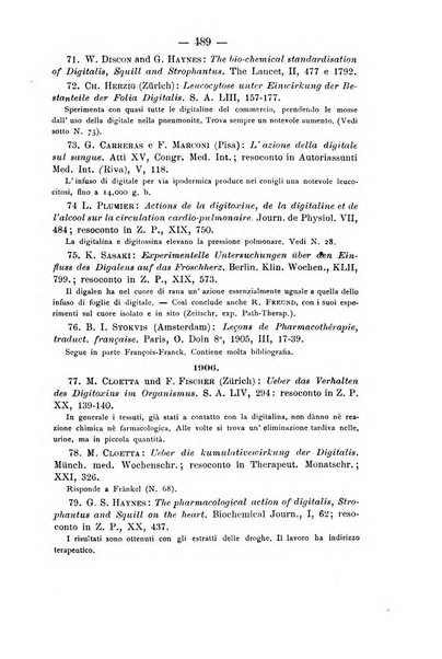 Archivio di farmacologia sperimentale e scienze affini