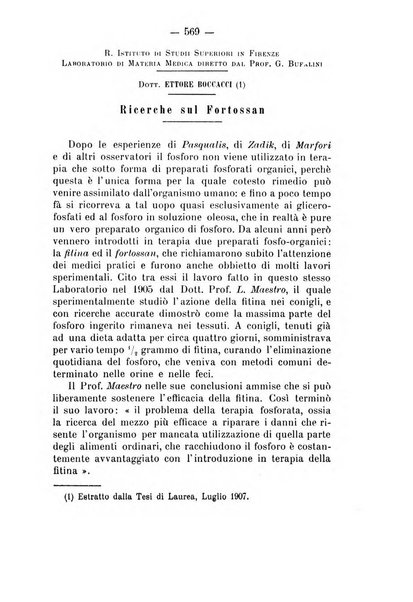 Archivio di farmacologia sperimentale e scienze affini