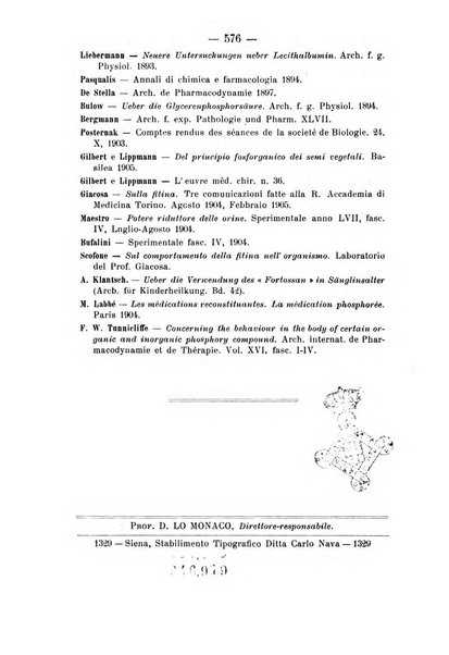 Archivio di farmacologia sperimentale e scienze affini