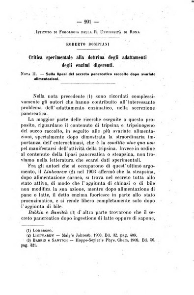 Archivio di farmacologia sperimentale e scienze affini