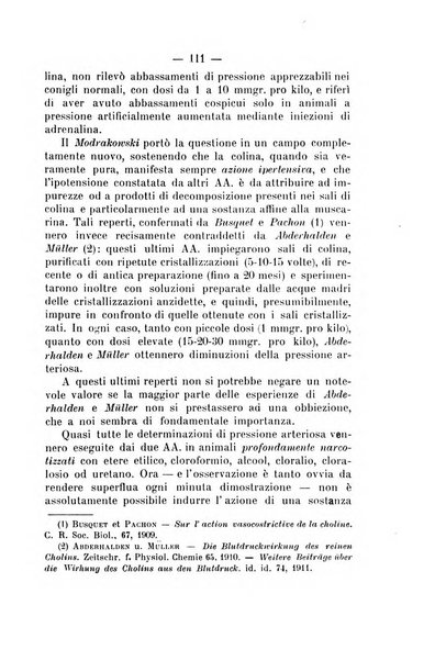 Archivio di farmacologia sperimentale e scienze affini