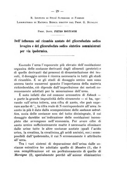 Archivio di farmacologia sperimentale e scienze affini