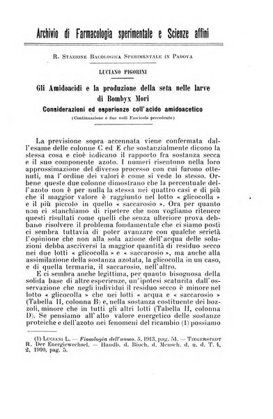 Archivio di farmacologia sperimentale e scienze affini