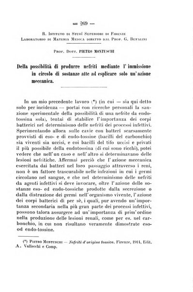 Archivio di farmacologia sperimentale e scienze affini