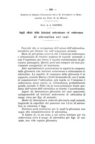 Archivio di farmacologia sperimentale e scienze affini