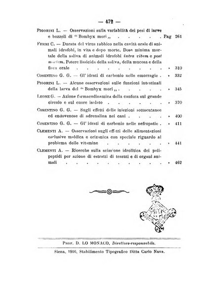 Archivio di farmacologia sperimentale e scienze affini