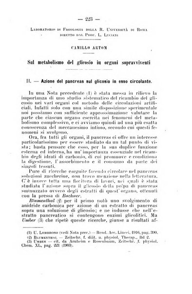 Archivio di farmacologia sperimentale e scienze affini