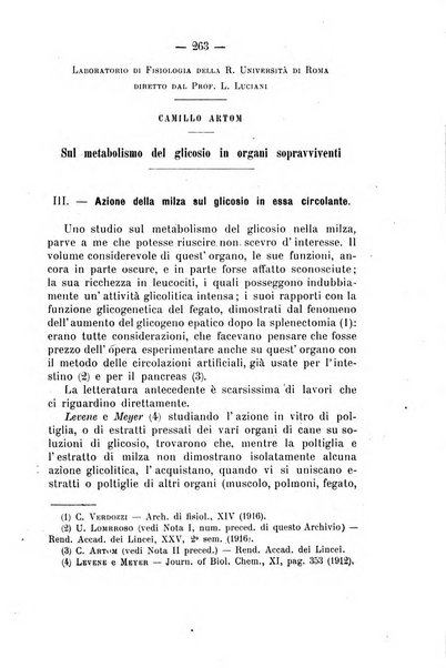 Archivio di farmacologia sperimentale e scienze affini